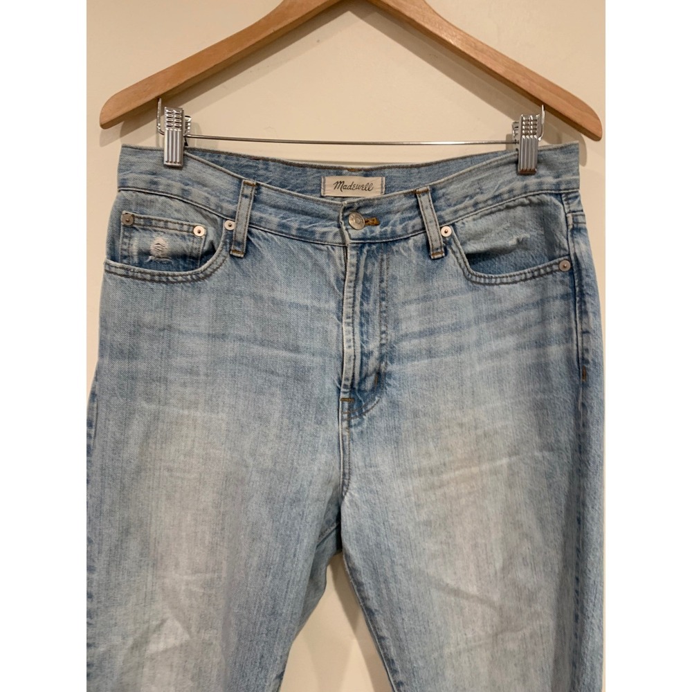 Madewell Womens Perfect Summer Jean 29 Light Blue Coastal High Rise Tapered Leg - Picture 2 of 12